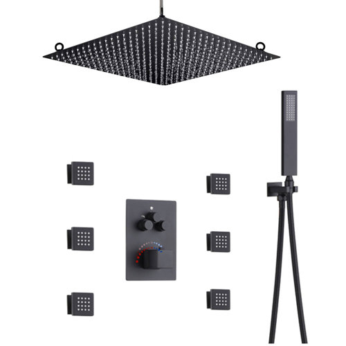 Wonderland America Thermostatic Complete Shower System with Roughin